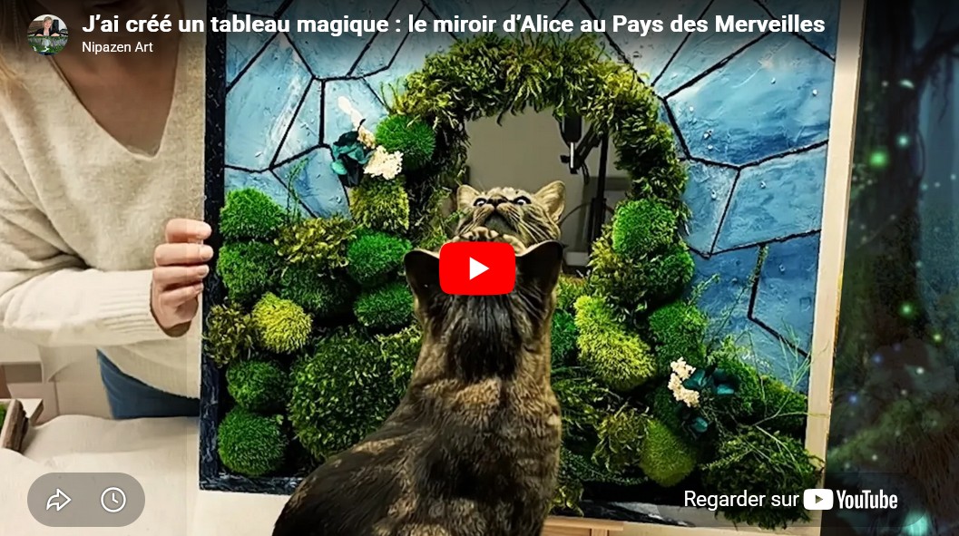J&rsquo;ai cr&eacute;&eacute; un tableau magique : le miroir d&rsquo;Alice au Pays des Merveilles